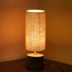 DSTORE Decorative Floral Wooden Table Lamp – Warm Cozy Bedside & Living Room Lighting Decor